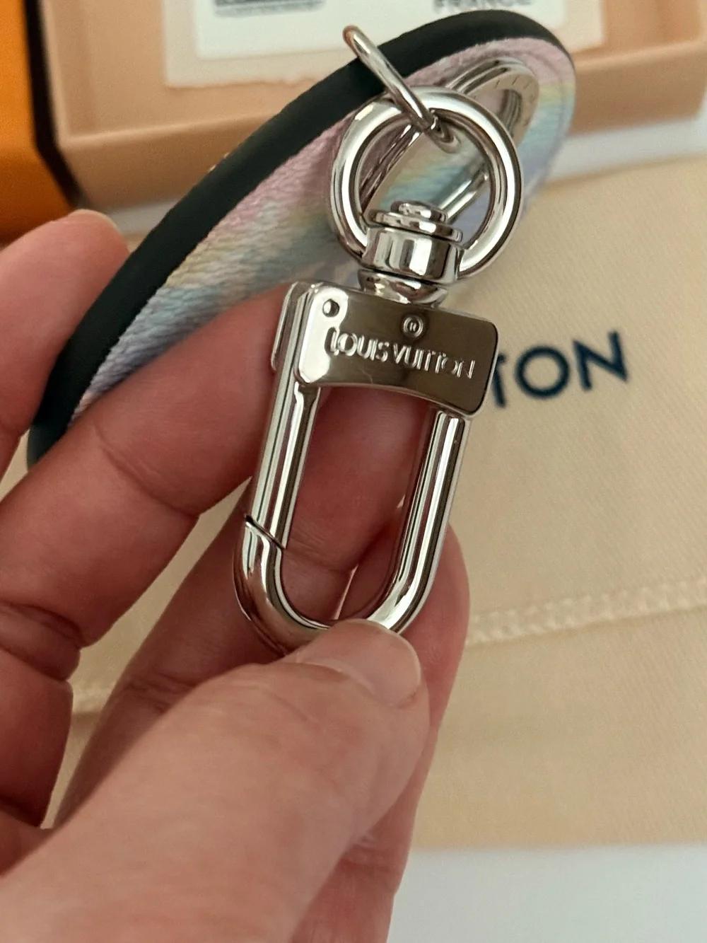 Louis Vuitton Pastel Monogram Escale Round Keychain